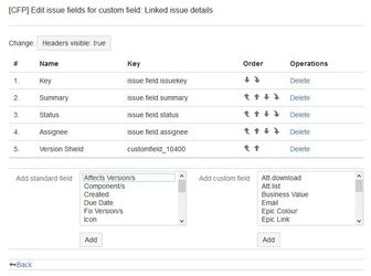 Issue fields configuration